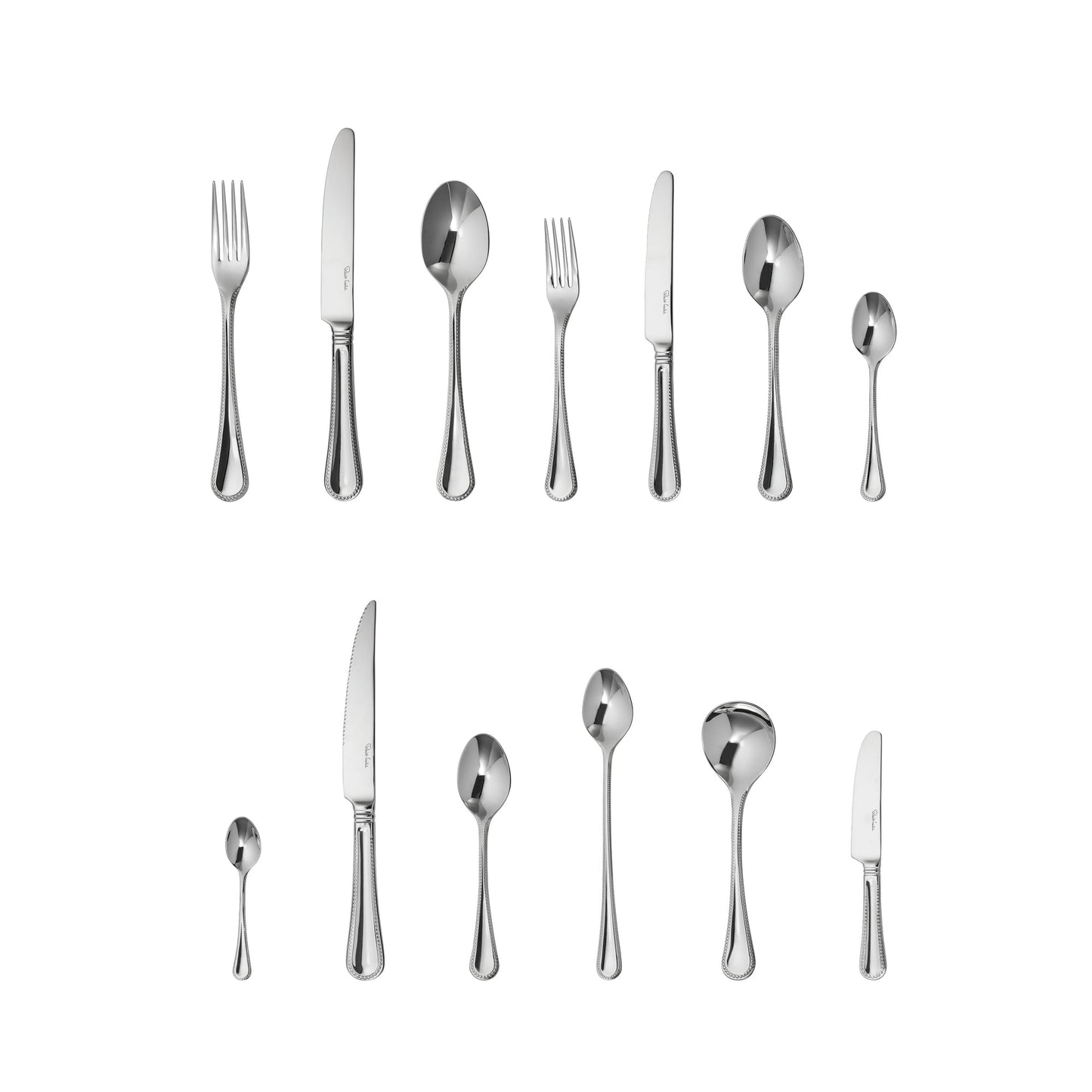 Armscote Bead Bright Cutlery Set, 84 Piece for 12 People
