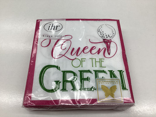 Queen of the Green Cocktail Napkin