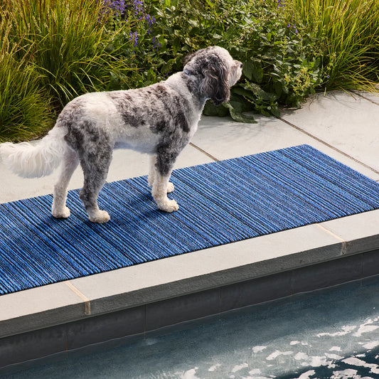 Skinny Stripe Shag Mat
