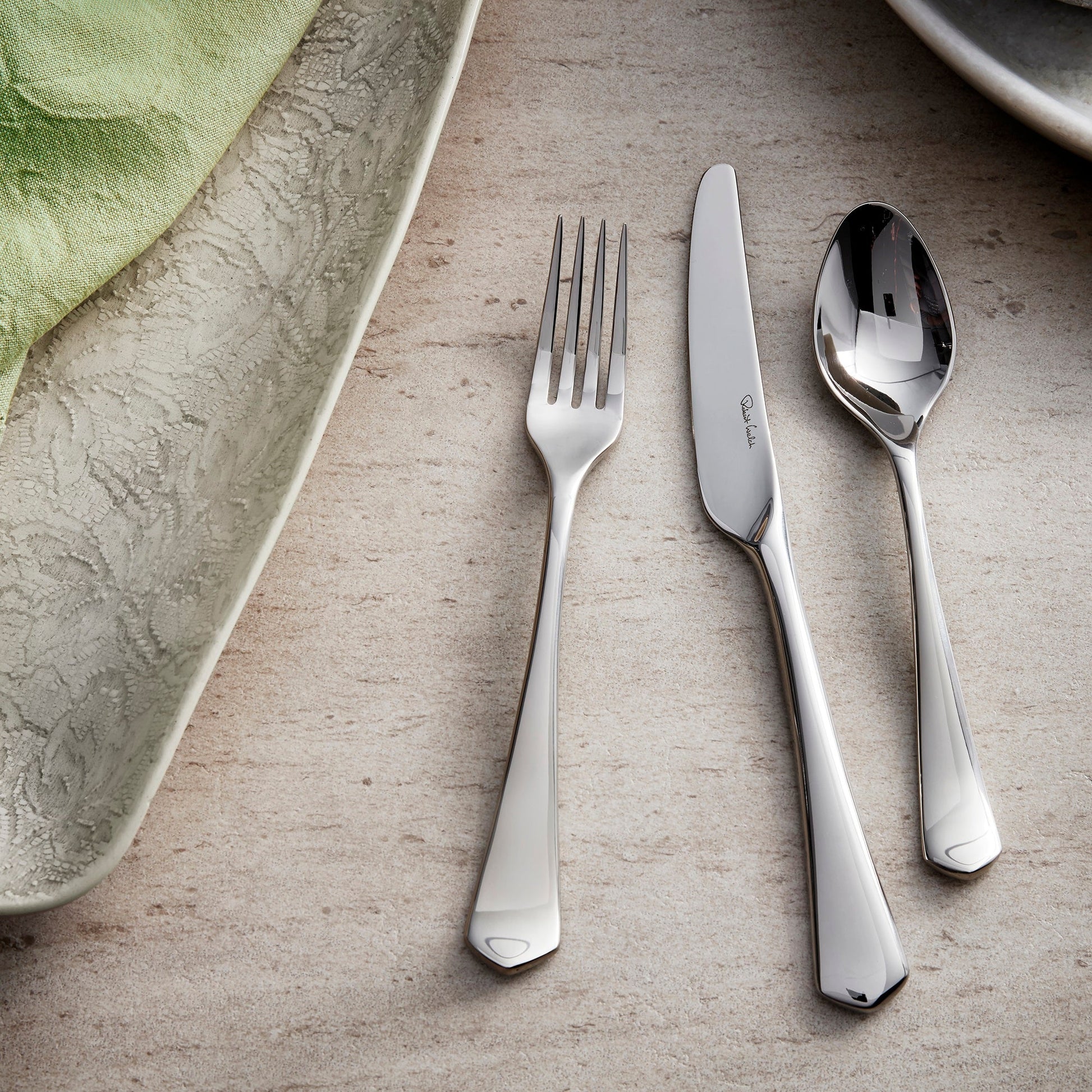 Westbury Bright Cutlery Set, 96 Piece for 12 People - 12 Free Steak Knives