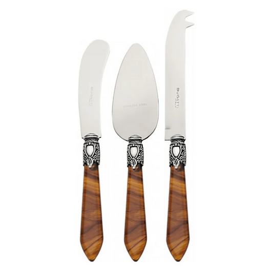 Oxford 3 Piece Cheese Set Tortiouse