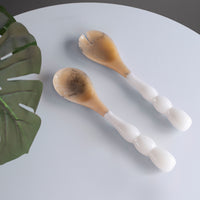 RESIN Rio Bubble Salad Servers White