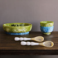 RESIN Rio Bubble Salad Servers White