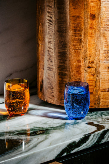 Blue Stemless 13oz