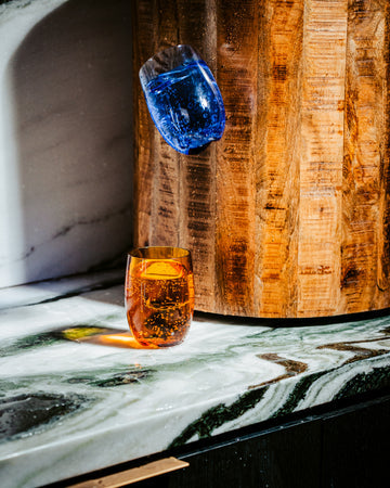 Blue Stemless 13oz