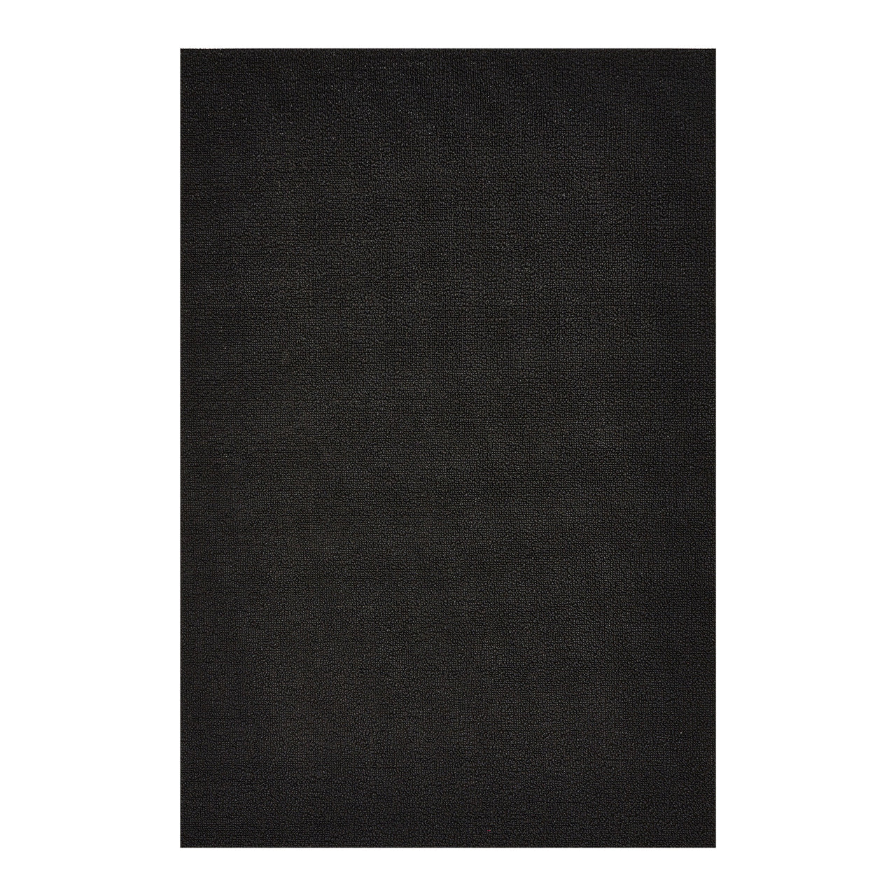 Shag Solid Black Doormat