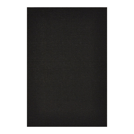 Shag Solid Black Doormat