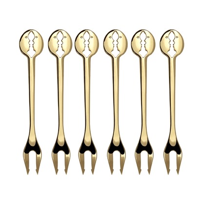 KISS Cake Cocktail  Fork-Gold