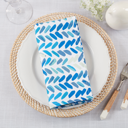 Watercolor Chevron Napkin