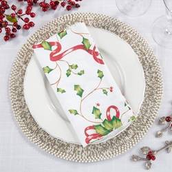 Holly and Ribbon Napkin