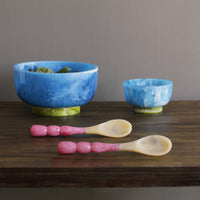 Resin Rio Bubble Salad Servers - Pink