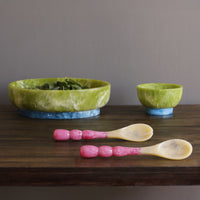 Resin Rio Bubble Salad Servers - Pink