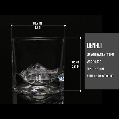 Denali Crystal Whiskey Glass - Set of 2