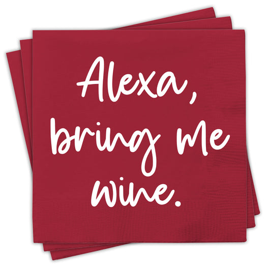 Alexa…Funny Cocktail Napkin