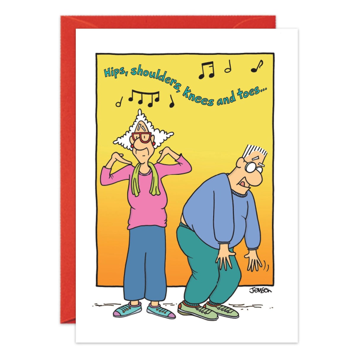 Hips, Shoulders…Greeting Card