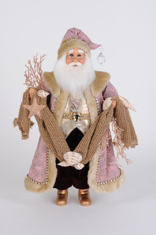 Rose Gold Coastal Santa