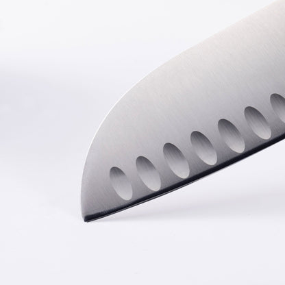 Oliva Elite Kullenschliff Santoku Knife - 7”