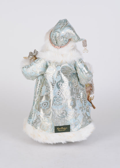 Lighted Blue Elegance Santa