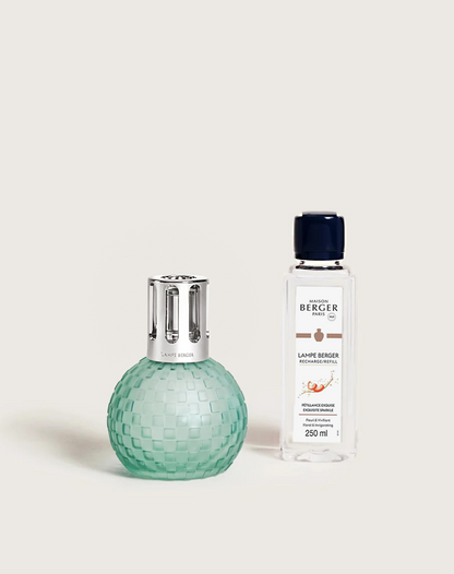 Disco Frosted Mint Fragrance Lamp Gift Set with Exquisite Sparkle