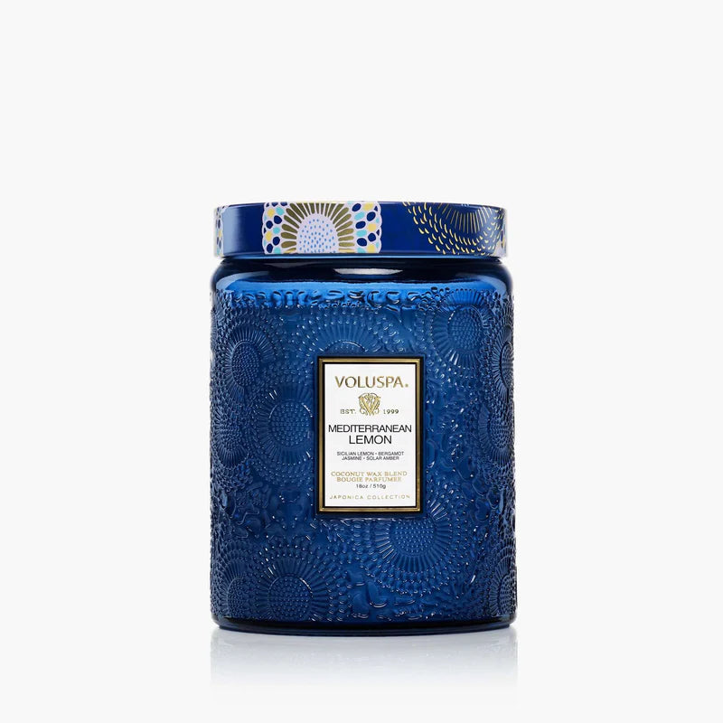 Voluspa 18 0z Large Jar Mediterranean Lemon