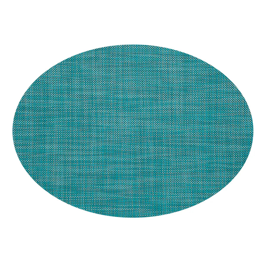 Mini Basketweave Turquoise Oval