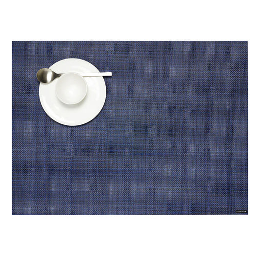 Mini Basketweave Indigo Rectangle