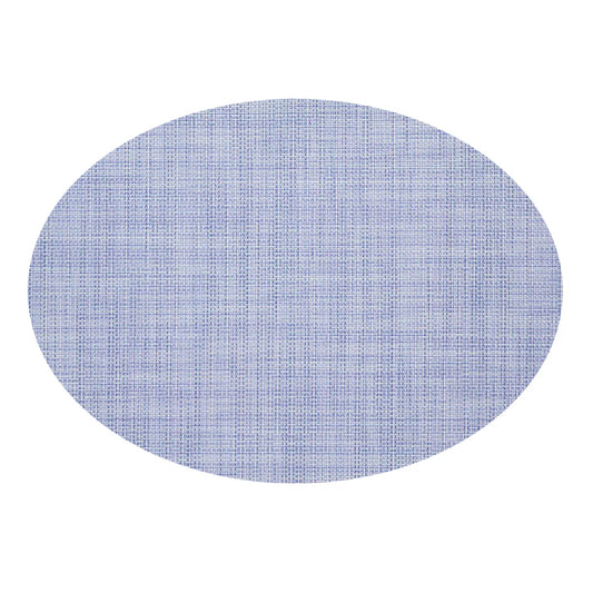 Mini Basketweave Periwinkle Oval