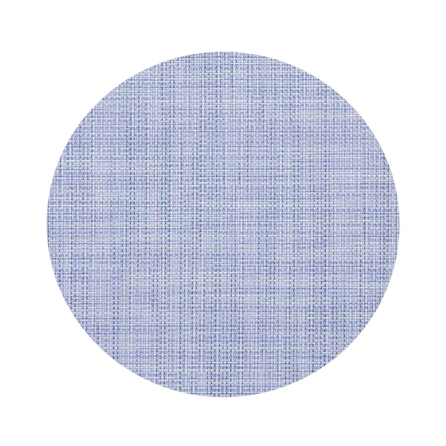Mini Basketweave Periwinkle Round