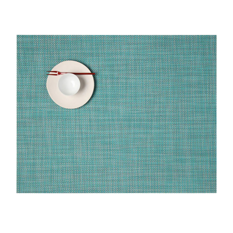 Mini Basketweave Turquoise Rectangular