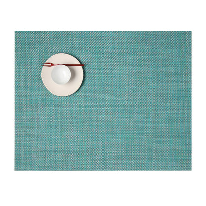 Mini Basketweave Turquoise Rectangular