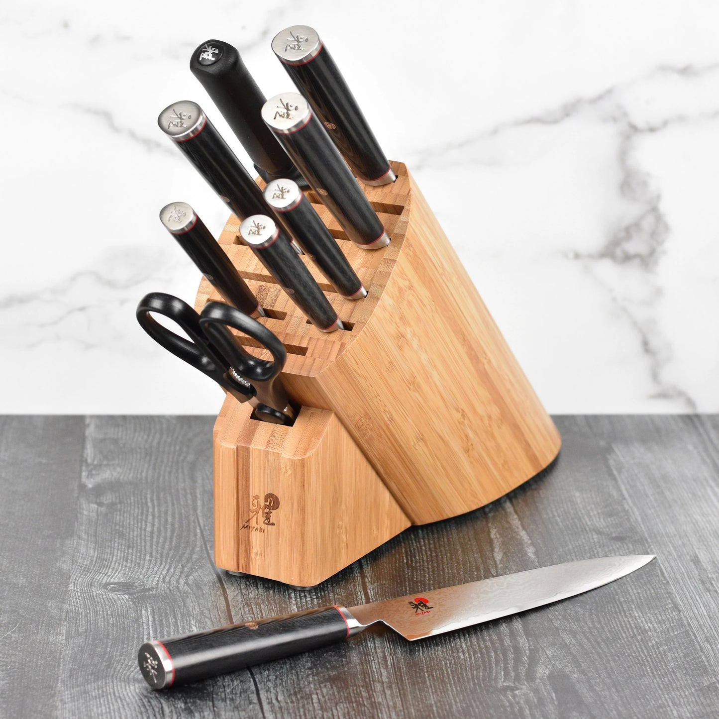Miyabi Kaizen 7" Santoku Knife (Dark)