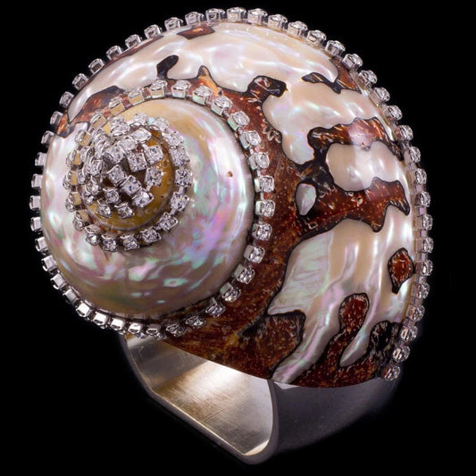Turbo Semanticus Crystal Shell Napkin Ring - Set of 4