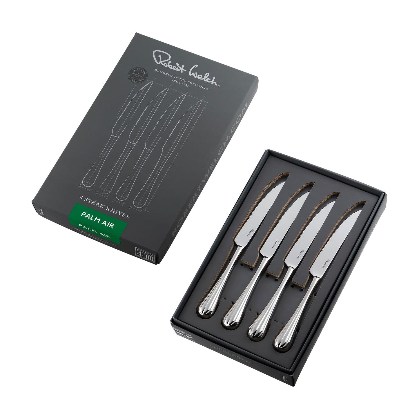 Palm Air Bright Steak Knife, Set of 4