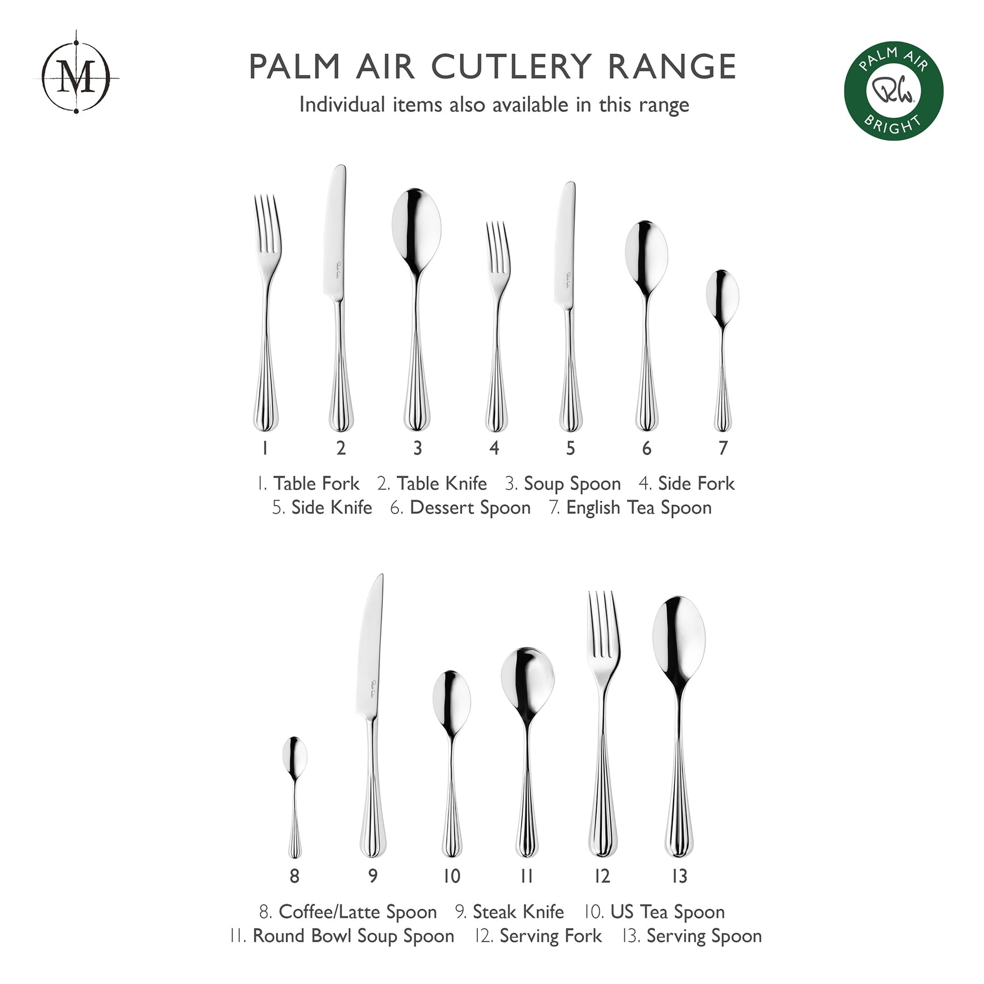 Palm Air Bright Coffee / Espresso Spoon