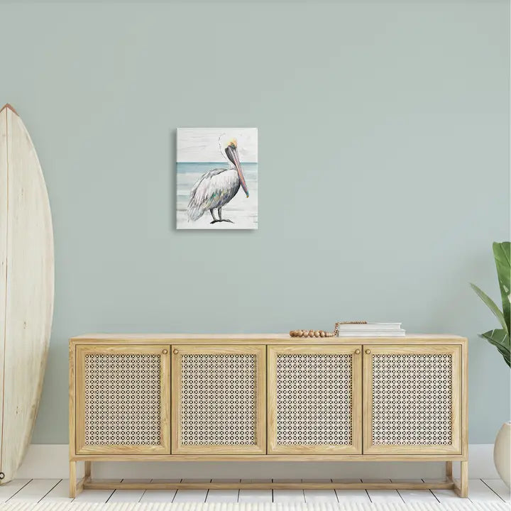 Rustin Pelican Beach Shoreline Art Work