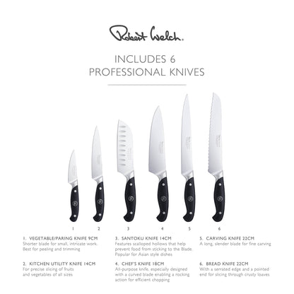 Professional Angle Oak Knife Block Set with Knife Sharpener