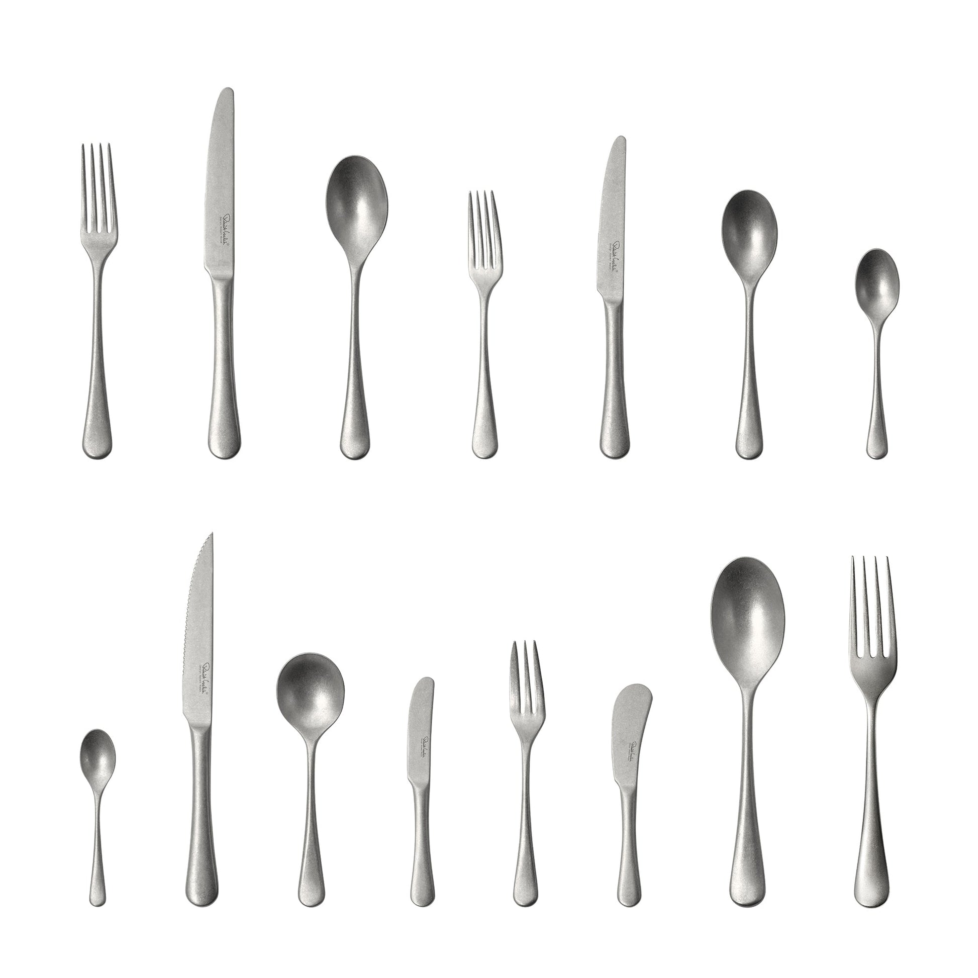 Radford Vintage Cutlery Set, 64 Piece Set for 8 People - 8 Free Steak Knives