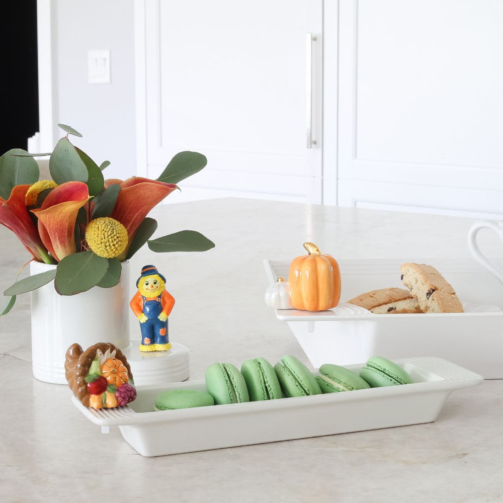 pinstripes cracker tray