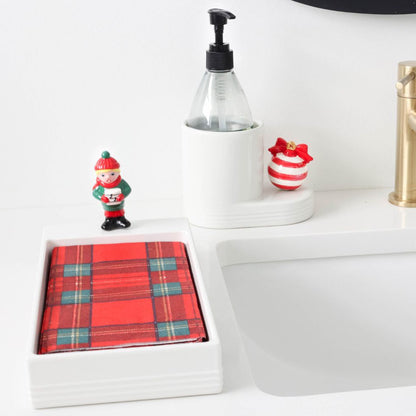 pinstripes melamine guest towel holder