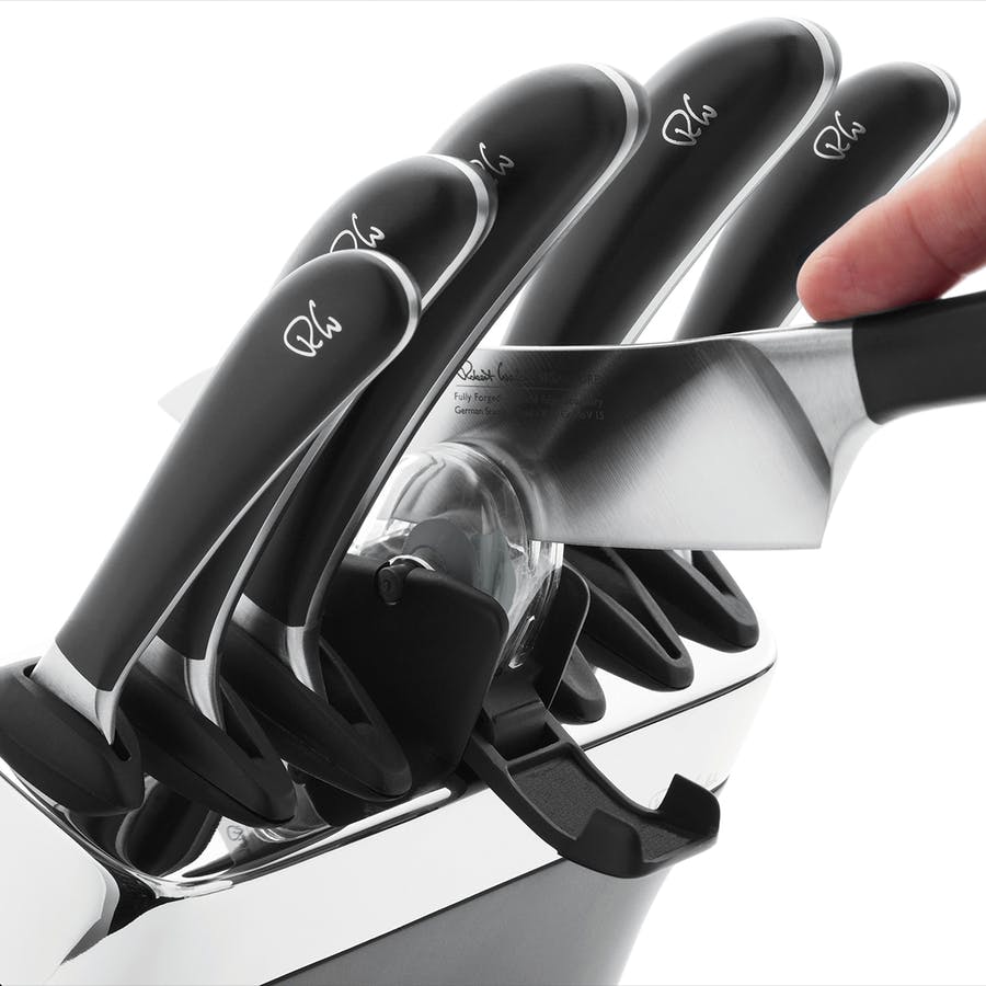 Robert Welch Signature Knife Block Set w/ Sharpener