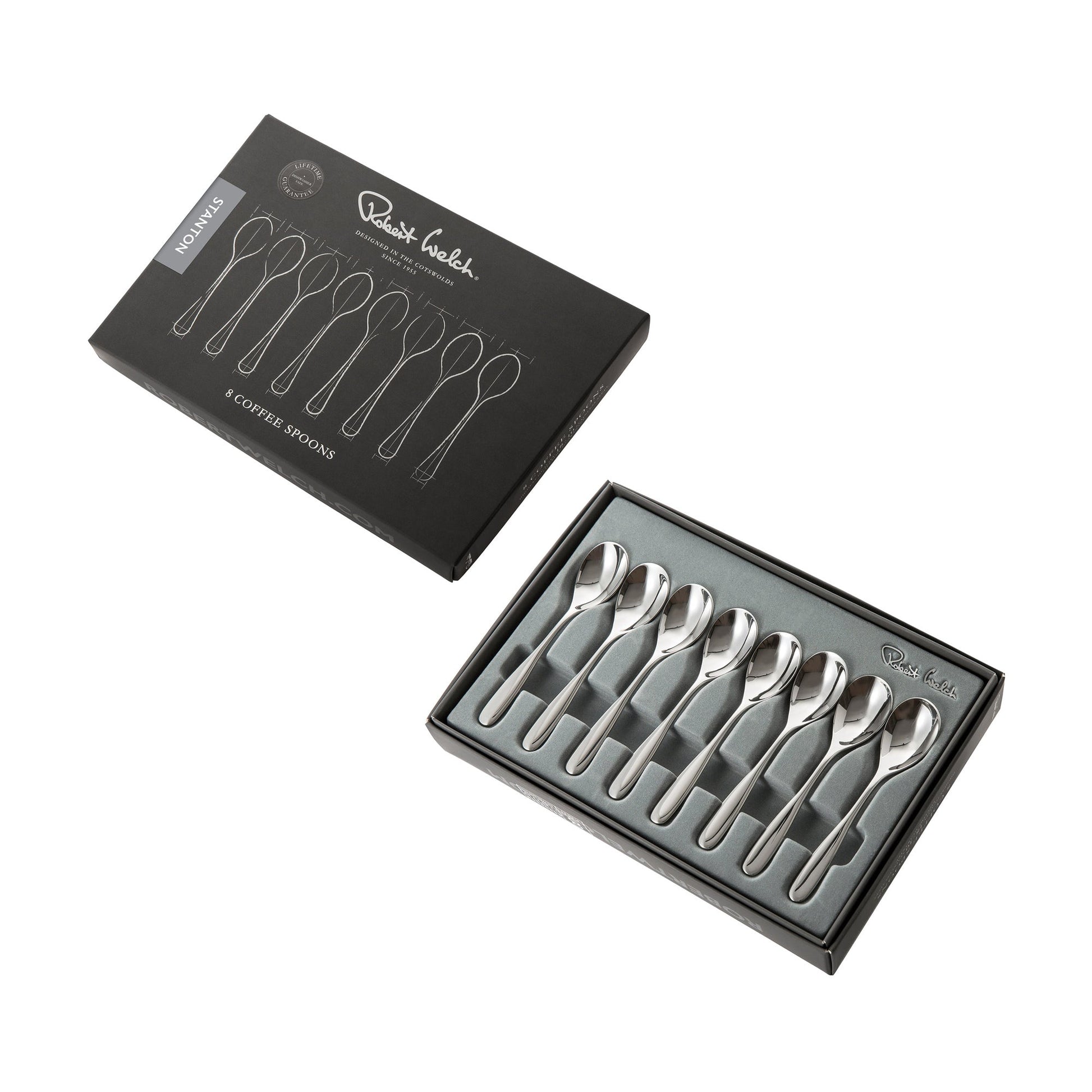 Stanton Bright Coffee Spoon, Set of 8