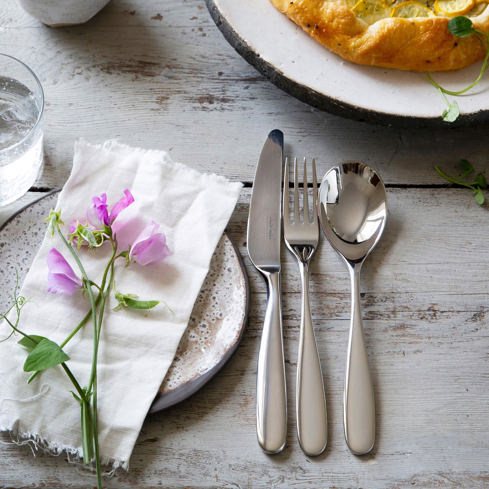 Stanton Bright Cutlery Set, 56 Piece for 8 People