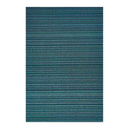 Skinny Stripe Shag Turquoise Utility Mat