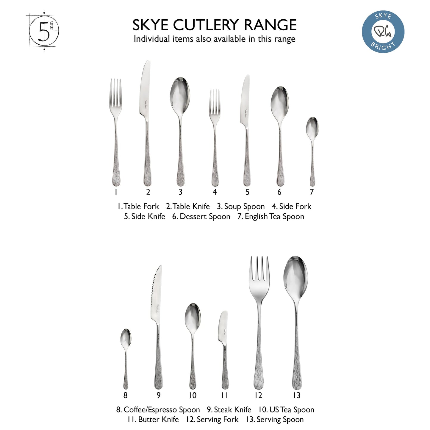 Skye Bright Round Bowl Soup Spoon