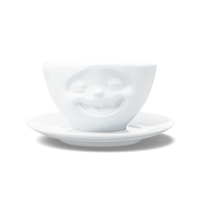 Laughing Coffee Cup & Saucer