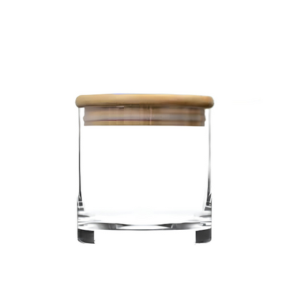 Cayman 8.25" Bartop Canister w/ Bamboo Top