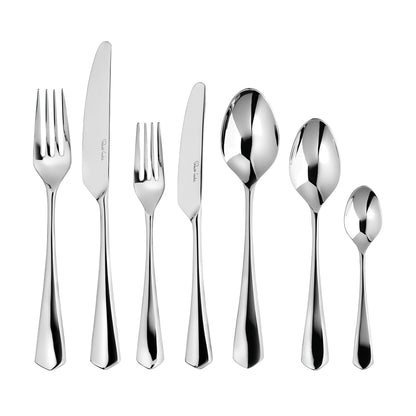 Westbury Bright Cutlery Set, 64 Piece for 8 People - 8 Free Steak Knives