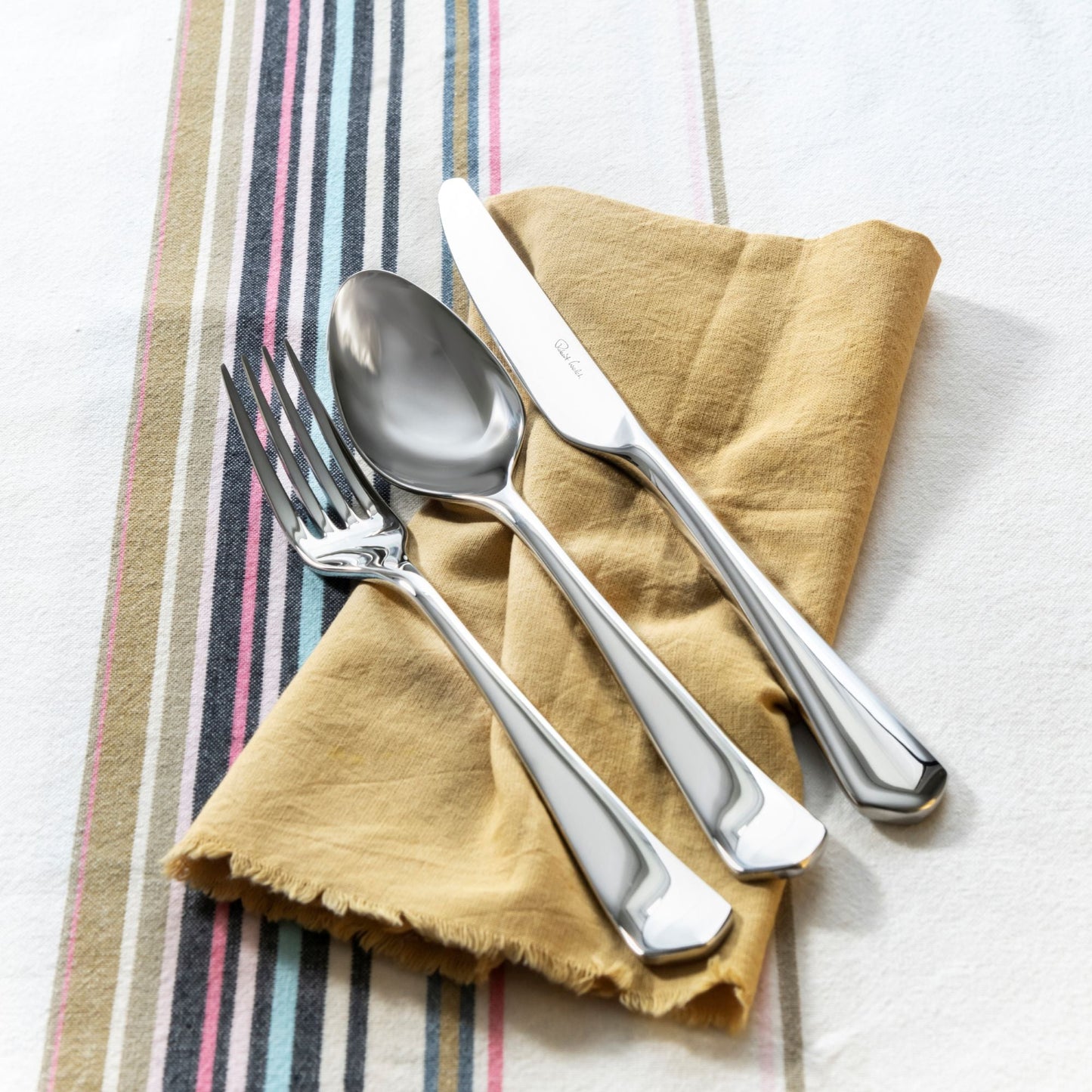 Westbury Bright Cutlery Set, 48 Piece for 6 People - 6 Free Steak Knives