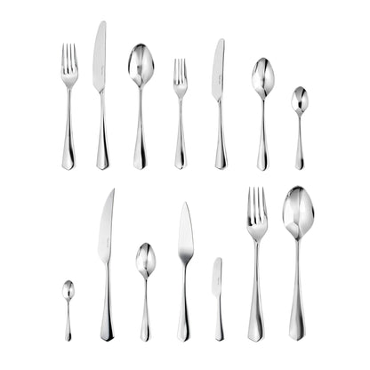 Westbury Bright Cutlery Set, 30 Piece for 6 People - 6 Free Steak Knives