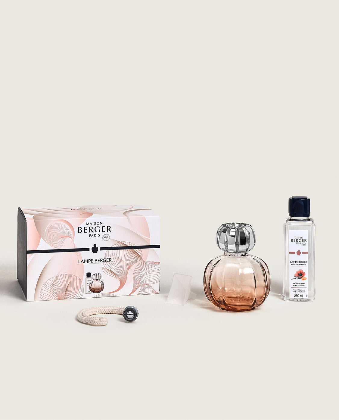 Corali Coral Fragrance Lamp Gift Set with Velvet of Orient